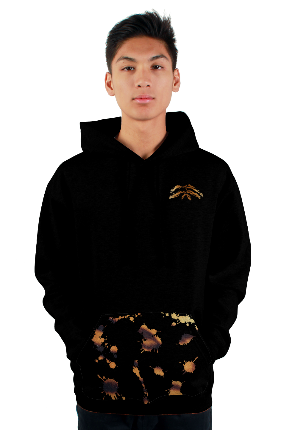 Tiger splattered hoodie