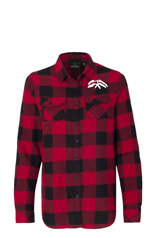Womens Long Sleeve Red Flannel