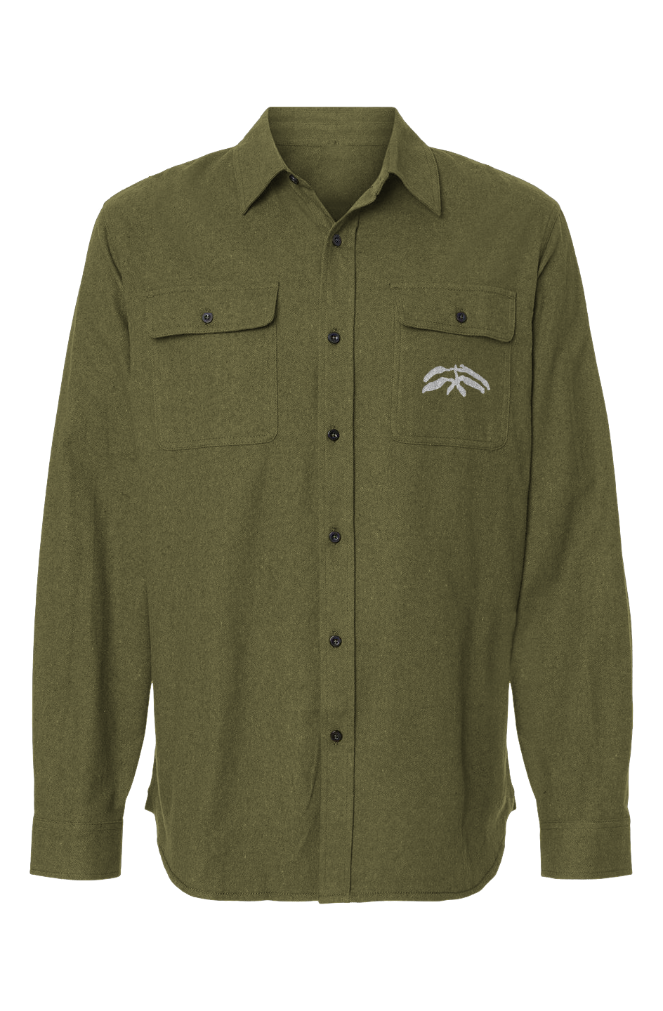 Mens Solid Flannel Shirt