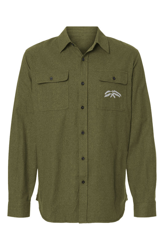 Mens Solid Flannel Shirt