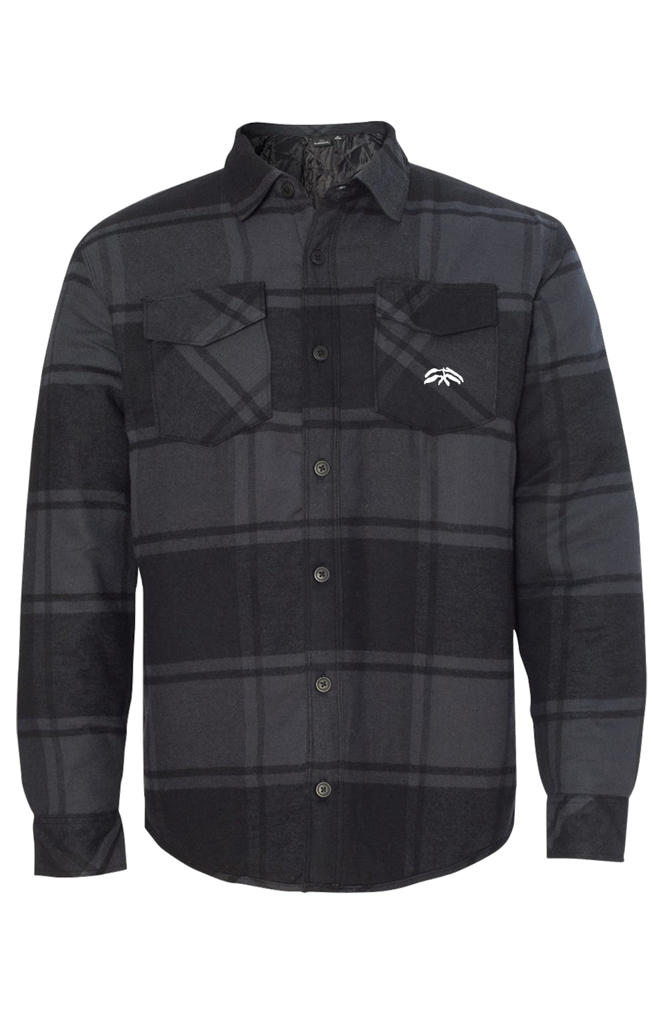 Mens Quilted Flannel Shirt Jacket